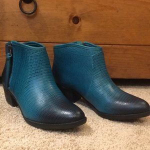 Western Gianni Bini ankle leather boots women’s size 9M